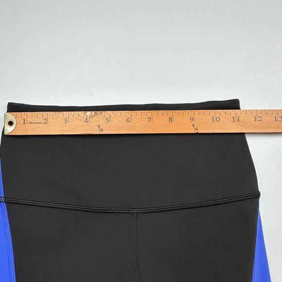 Lululemon Kick Serve Sweat Tight Pants Womens 4 Black Blue Leggings Athleisure - Picture 8 of 12